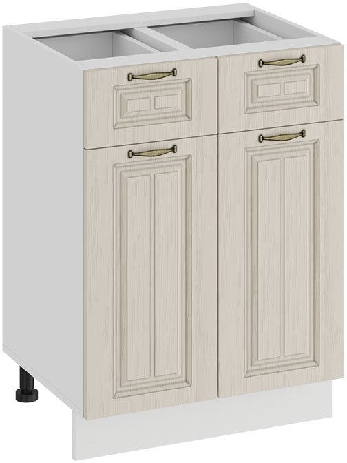 

Шкаф напольный Трия Лина 1Н6Я1 (белый/кремовый)