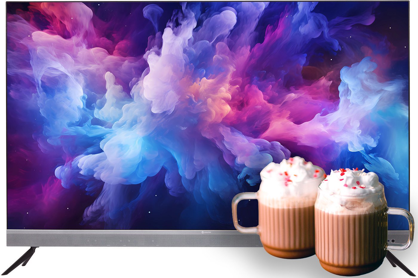 

Телевизор Evolution WOSQ50MR1SBUHD + набор кружек Makkua Cup Cozyday MC270