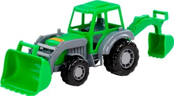 Экскаватор Полесье Мастер 24446 (серый/зеленый)