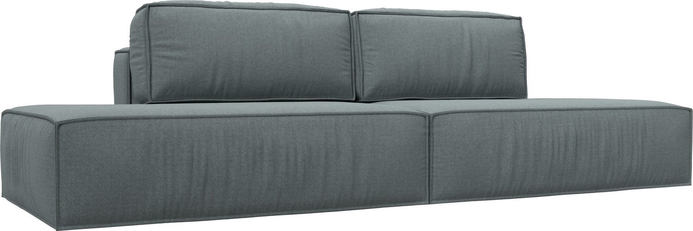 

Диван Лига диванов Прага лофт 124347 (рогожка амур серый)