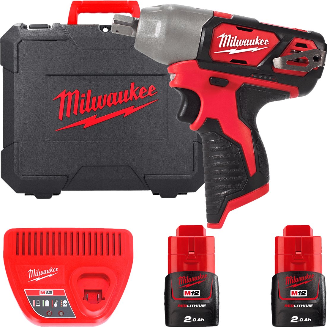 

Гайковерт Milwaukee M12 M12BIW12-202C 4933447133 (с 2-мя АКБ, кейс)