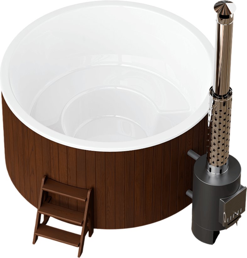 Купель PolarSpa Comfort термососна 195 Hot (темный, с аэромассажем)