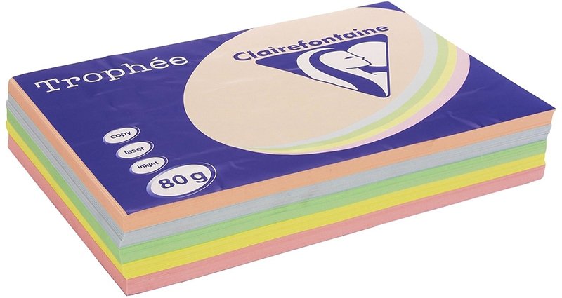 

Офисная бумага Clairefontaine Trophee пастель A4 80 г/кв.м 100 л (ассорти)