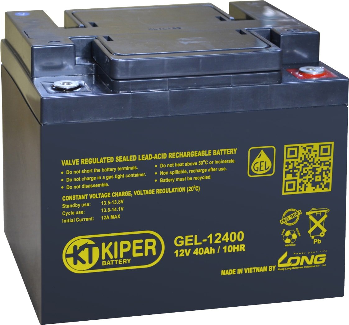 

Аккумулятор для ИБП Kiper GEL-12400 (12В/40 А·ч)