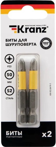 

Набор бит Kranz KR-92-0419-1 (2 шт)