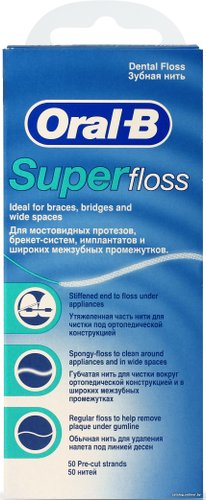 Oral-B Super Floss (50 нитей)