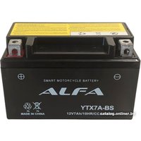 Мотоциклетный аккумулятор ALFA YTX7A-BS (7 А·ч)