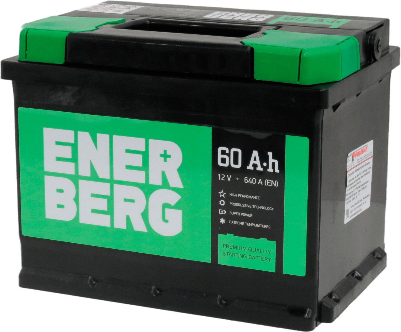 

Автомобильный аккумулятор Enerberg 60 R+ (60 А·ч)