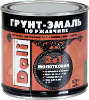 

Эмаль Dali Молотковая по ржавчине 3 в 1 0.75 л (золотистый)
