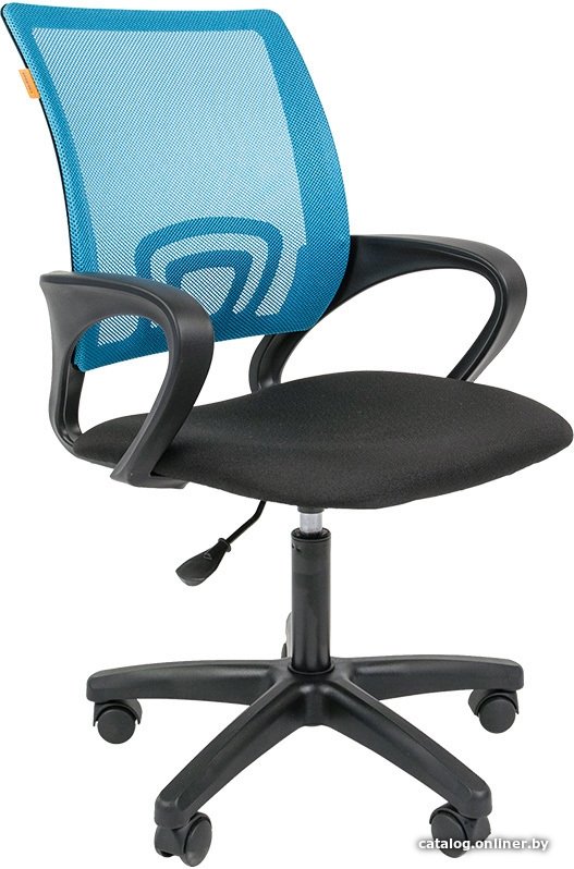 Офисное кресло CHAIRMAN 696 LT (черный/голубой)