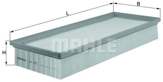 

Воздушный фильтр Mahle Knecht LX472
