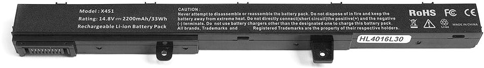 

Аккумуляторы для ноутбуков Копия ASUS X451, X551CA Series 14.8V 2200mAh