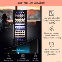 Винный шкаф Klarstein Vinsider 89 Built-In Trio (черный)