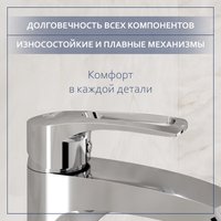 Умывальник Lauter 21855 + Spray 21CK308C + сифон 21635CH + донный клапан 21190CH (хром)