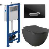 Унитаз подвесной Creavit Free FE322-11AM00E-0000 (KC0903.01.0400E + S-IN-MZ-VECTOR + P-BU-ACT/Blg/Gl)