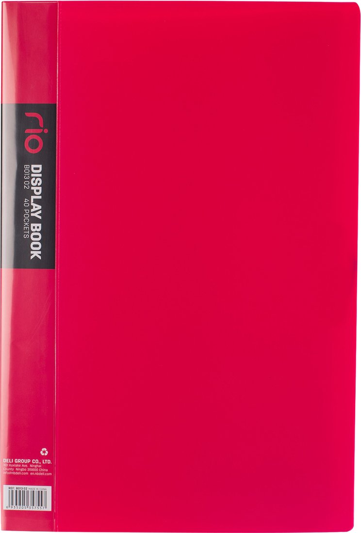 

Папка для бумаг Deli Rio B01302 с файлами (красный)