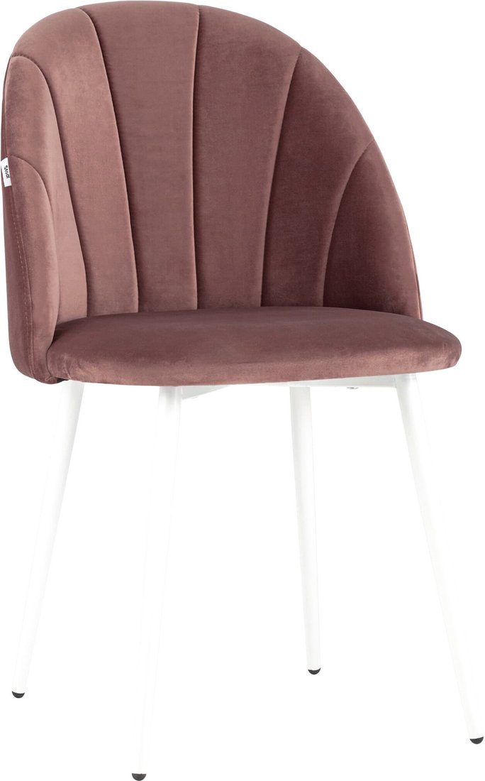

Стул Stool Group Логан AV 413-B15-02 (велюр пыльно розовый/белые ножки)