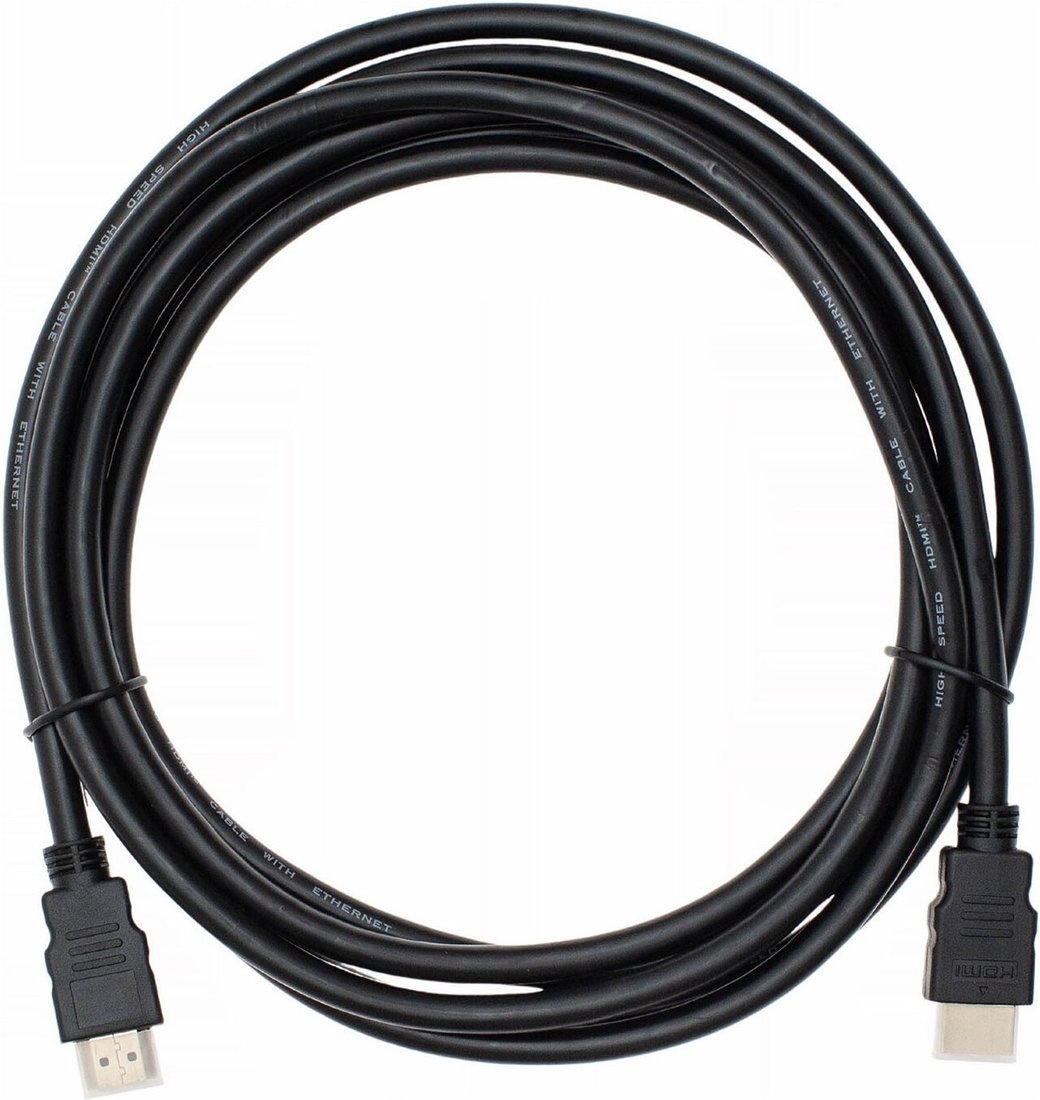 Кабель CACTUS CS-HDMI.1.4-3 HDMI - HDMI (3м, черный)