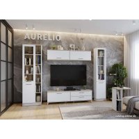 Шкаф-пенал Глазов Aurelio 10 (антрацит/блеквуд сатиновый)