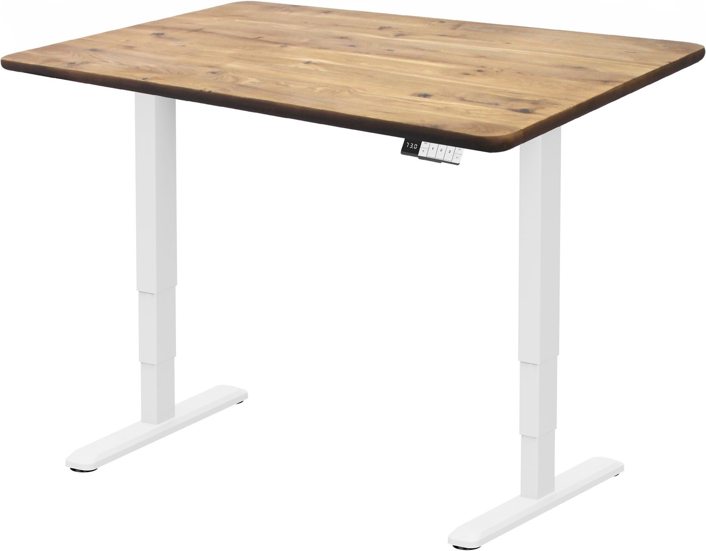 

Стол для работы стоя ErgoSmart Wooden Unique Ergo Desk 1300х750х27 мм (прямой край, дуб натуральный/белый)