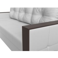 Угловой диван Лига диванов Валенсия Лайт левый (экокожа, белый)