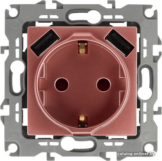 Розетка USB ЭРА 12-4109-14 Б0047848 (медь)