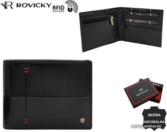 Портмоне Cedar Lorenti N993-RVTS (черный/красный)