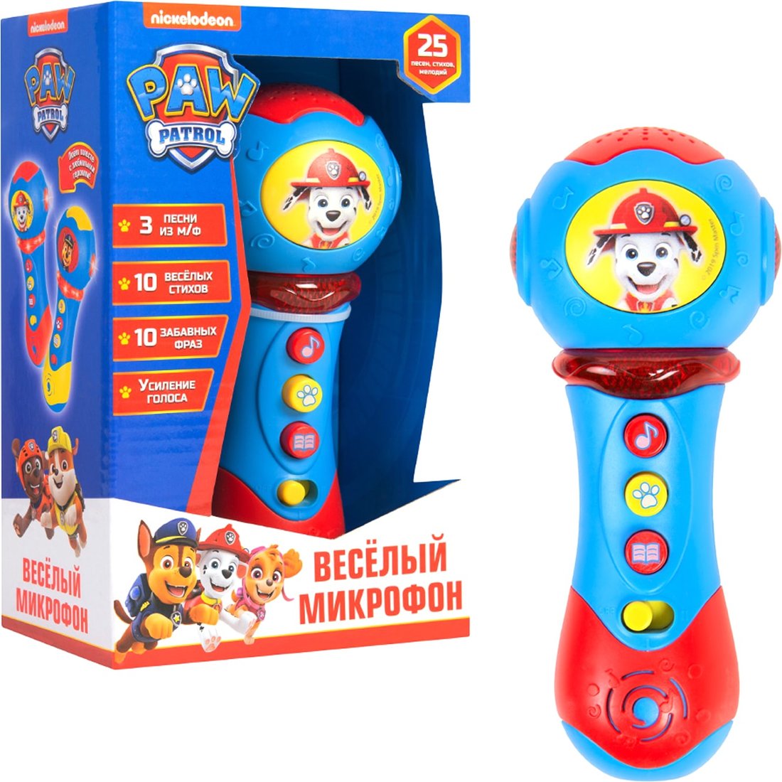 

Интерактивная игрушка PAW Patrol Музыкальный микрофон с усилителем 32695