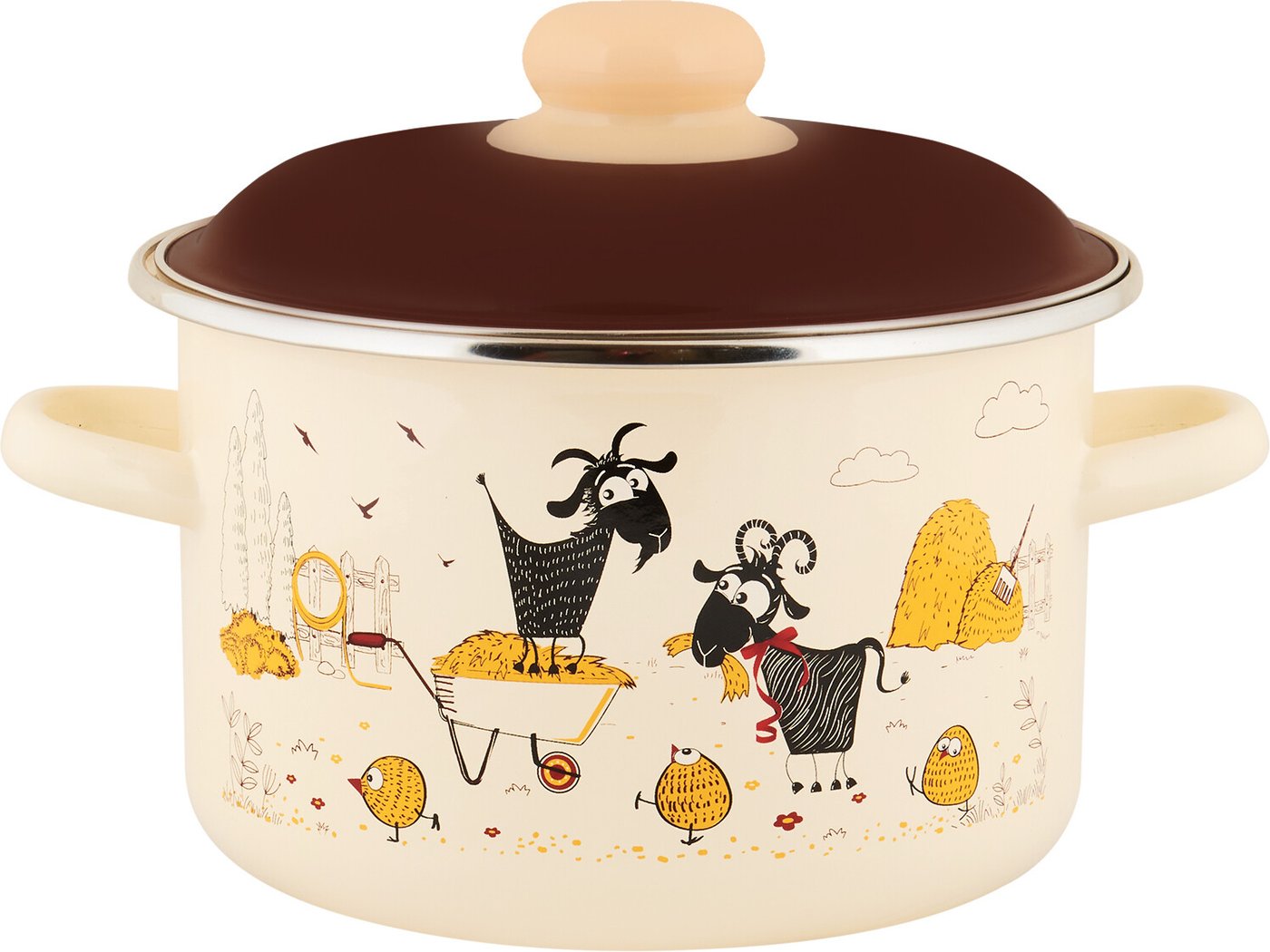 

Кастрюля Appetite Подворье 6RD181M