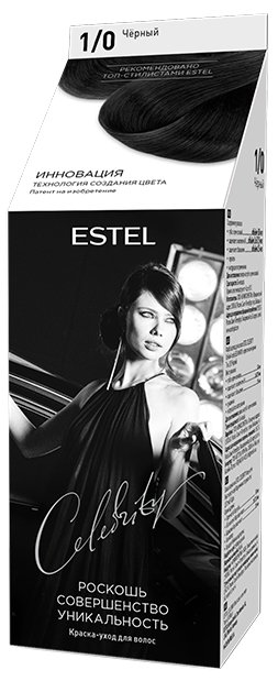 

Крем-краска для волос Estel Celebrity 1/0 черный