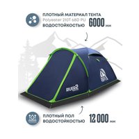 Треккинговая палатка RSP Outdoors River 2 (синий)