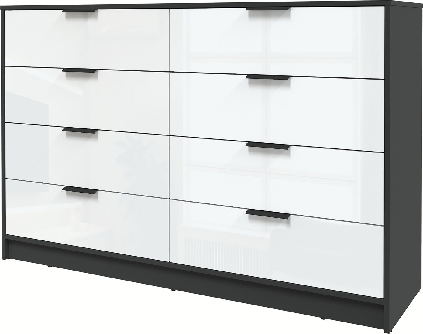 

Комод Интерлиния Концепт КТ-К157 Глосс (антрацит/белый глянец)