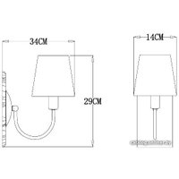 Бра Arte Lamp Gracie A7301AP-1PB