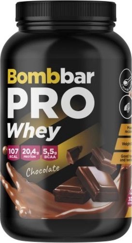 Протеин сывороточный (концентрат) Bombbar Whey Protein Pro (900 г, шоколад)