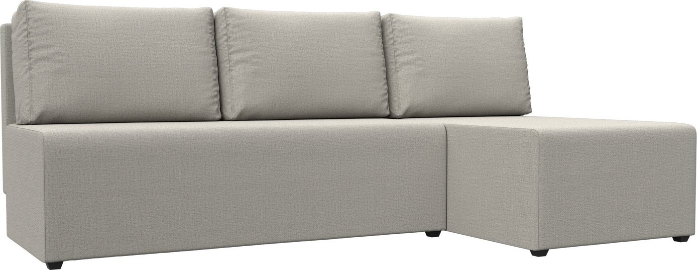 

Угловой диван Лига диванов Поло правый 125528 (рогожка амур бежевый)