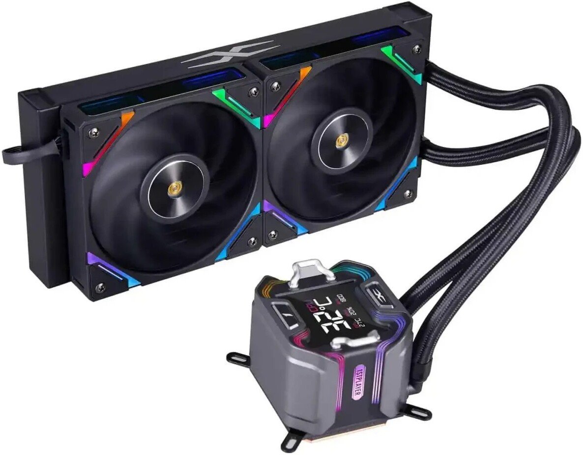 

Система жидкостного охлаждения для процессора 1stPlayer X-240E (черный)