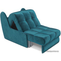 Кресло-кровать Мебель-АРС Барон №2 (бархат, сине-зеленый Star Velvet 43 Black Green) в Барановичах