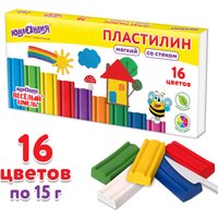 Пластилин Юнландия Веселый шмель 106673 (16 цв)