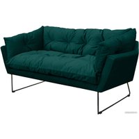 Диван Brioli Анико двухместный (V10/бирюзовый)