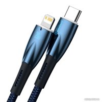 Кабель Baseus Glimmer Series USB Type-C - Lightning (2 м, синий)