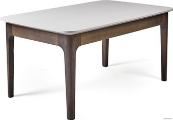 Журнальный столик ГрандМодерн Фриз 92.5x57.5x45.5 (дуб, жемчуг/темно-коричневый)