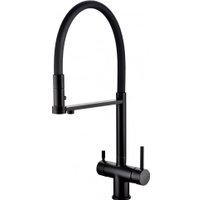 Смеситель Grocenberg GB4095 с гибким изливом (черный матовый)