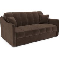 Диван Мебель-АРС аккордеон Давос НПБ 140x200 см M2-113-7 (велюр молочный шоколад НВ-178/13) в Гомеле