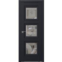 Межкомнатная дверь ProfilDoors 2.92U L 80x200 (черный матовый, стекло прозрачное)