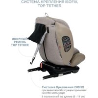 Детское автокресло Indigo Aero Isofix ST-3 (бежевый лен)