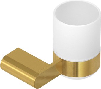 Стакан для зубной щетки и пасты Cezares STYLUS-TUMS-BORO (брашированное золото)