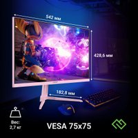 Игровой монитор Digma Overdrive 24P410F (розовый)