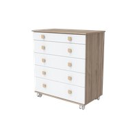 Детский комод Incanto Мишка с органайзером 800/5 PK-0060/01 (белый/дуб)