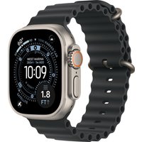 Умные часы Apple Watch Ultra 3 LTE 49 мм (титановый корпус, природный/черный, ремешок из эластомера)