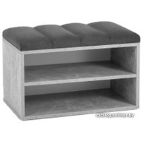 Тумба для обуви Stool Group Хольст vt-holst-gr-996 (серый/велюр темно-серый)